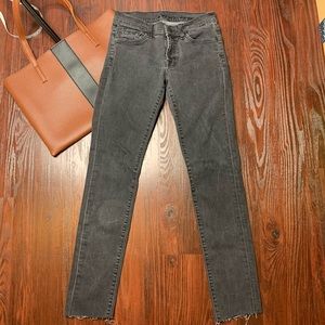 7 for all Mankind Roxanne raw hem ankle je…